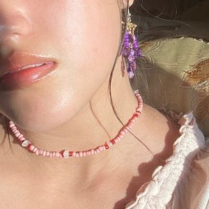 Pink Necklace/Choker